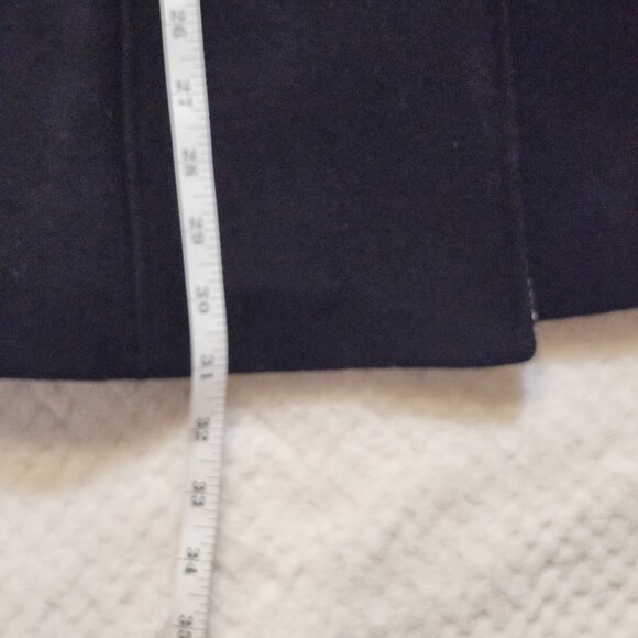 Novelti Black Wool Blend Coat Women’s Size 12 – Classic Button Front with Pocket - Picture 6 of 9